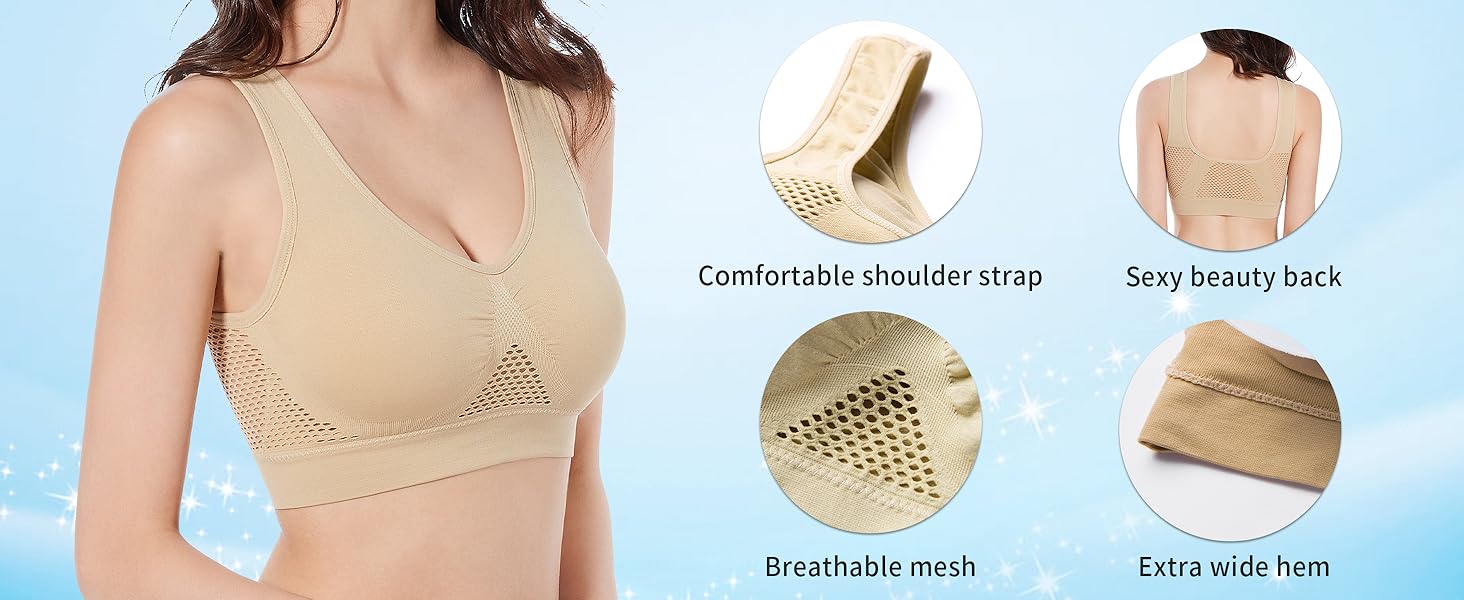 Breathable Cool Lift-up Air Bra Image